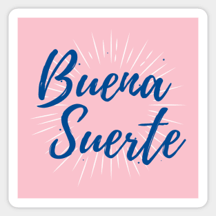 Buena Suerte - blue design Sticker